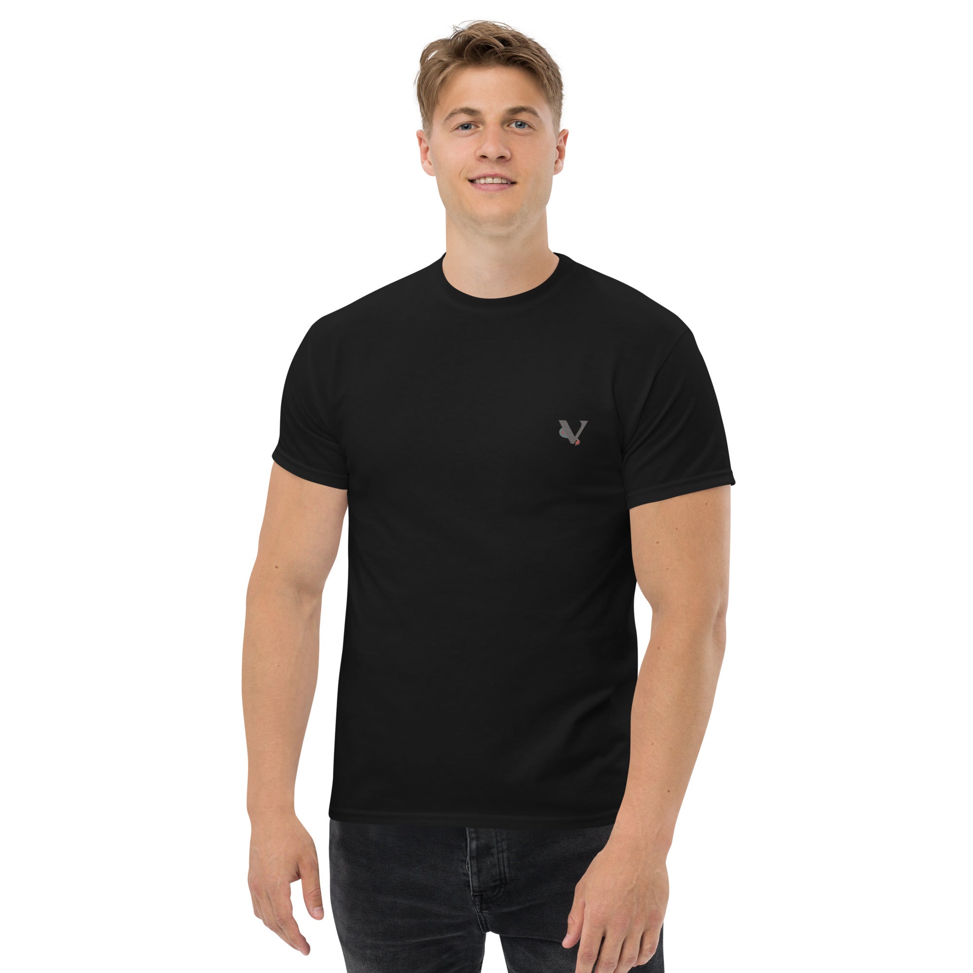 T-shirt noir, coupe standard unisexe, design dragon Japon