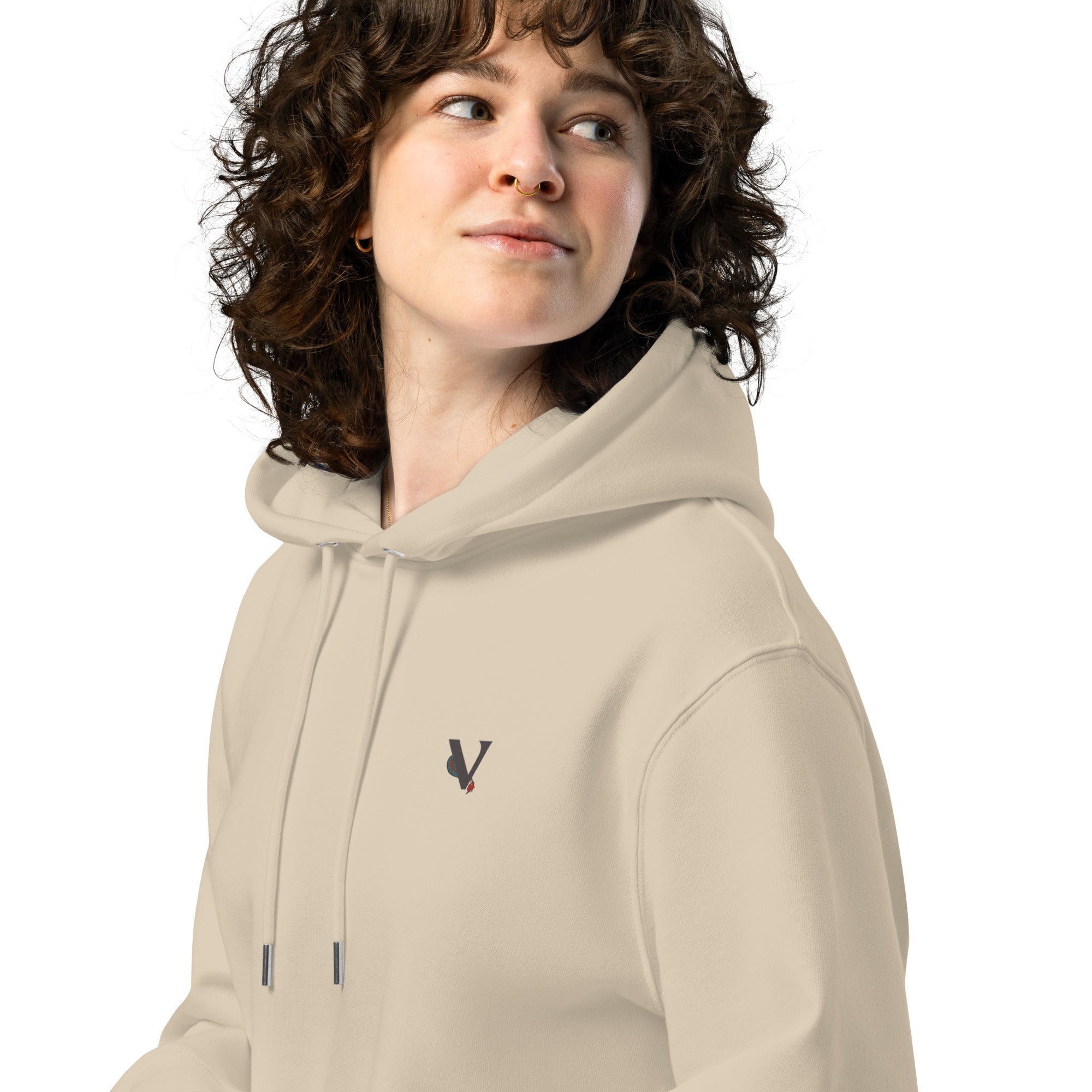 Sweat à capuche crème épais avec poche, kangourou, finition, premium design dragon japonais