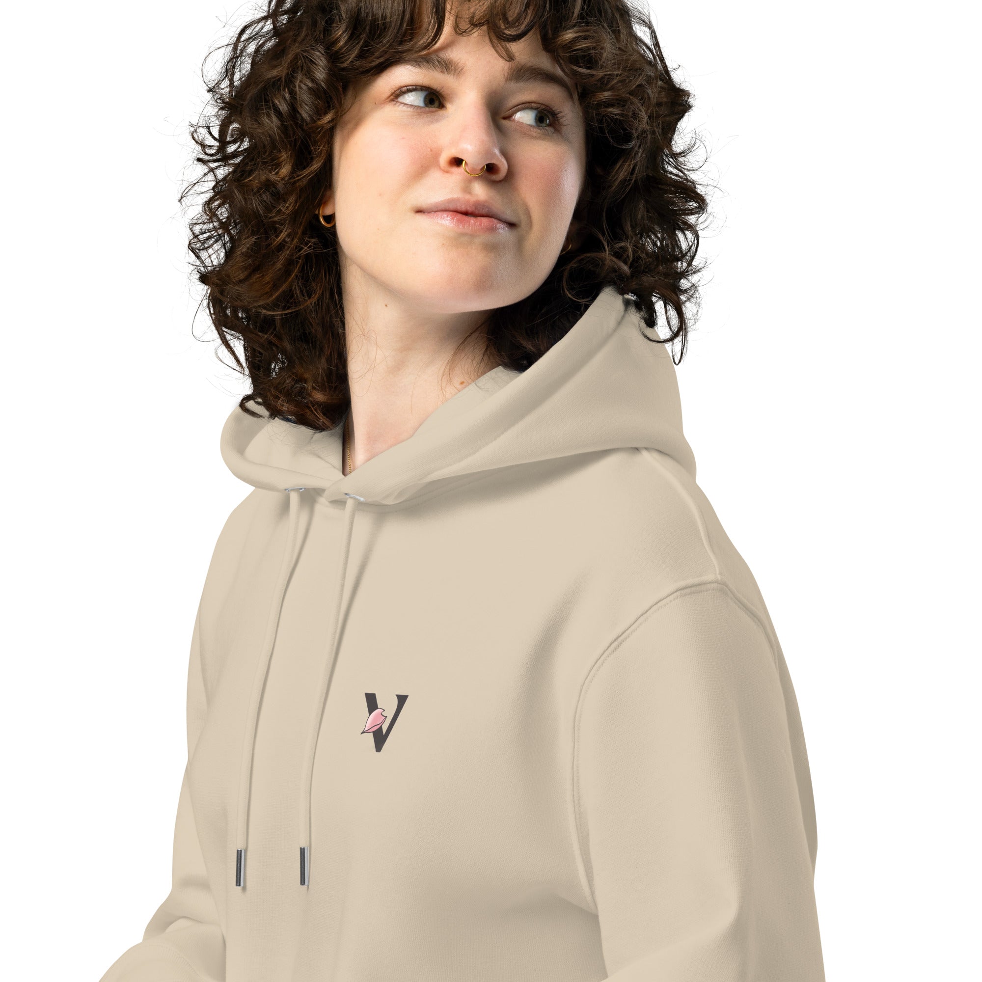 Sweat à capuche crème épais avec poche, kangourou, finition, premium design koi japonais