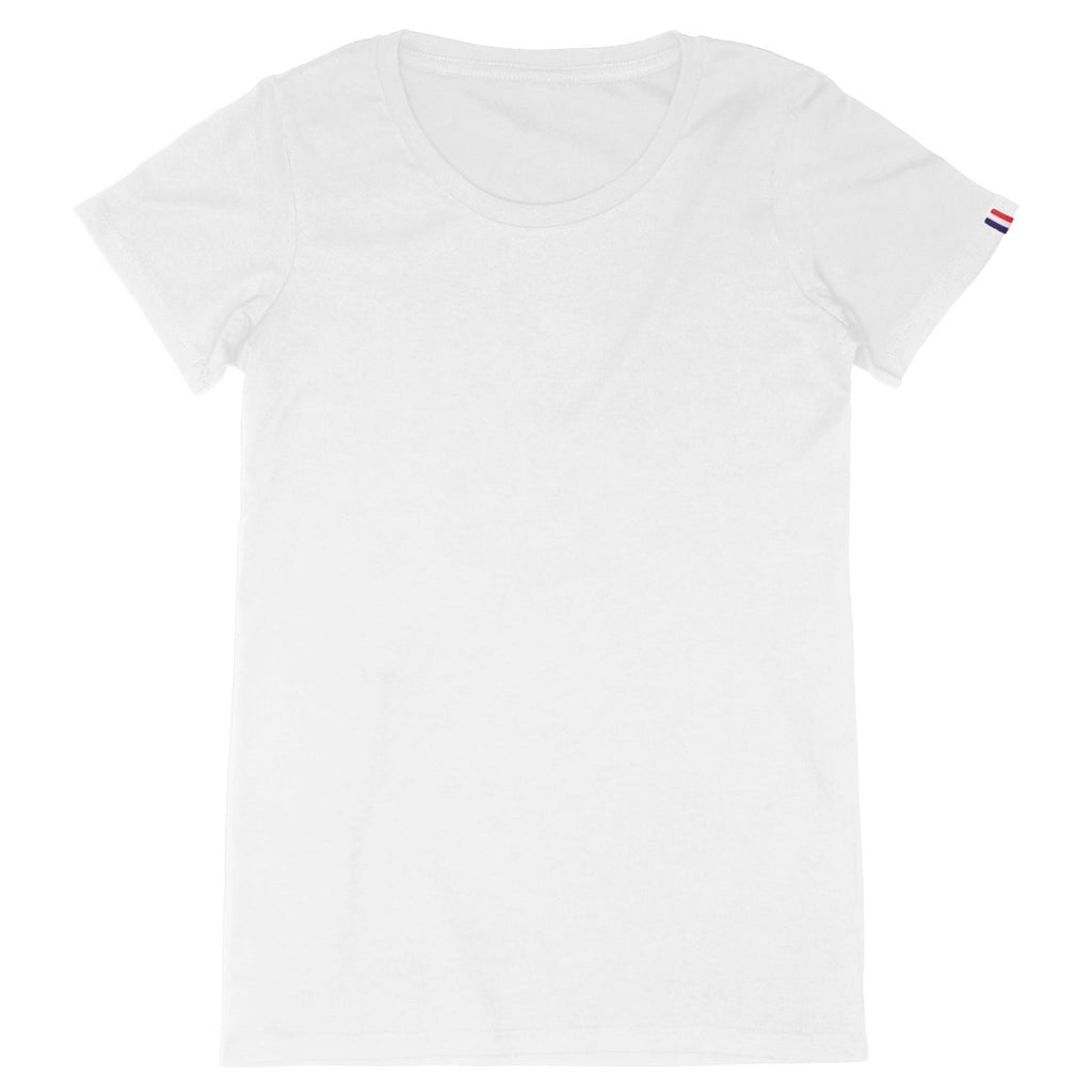 T-shirt blanc, femme, made in France, design dragon japonais