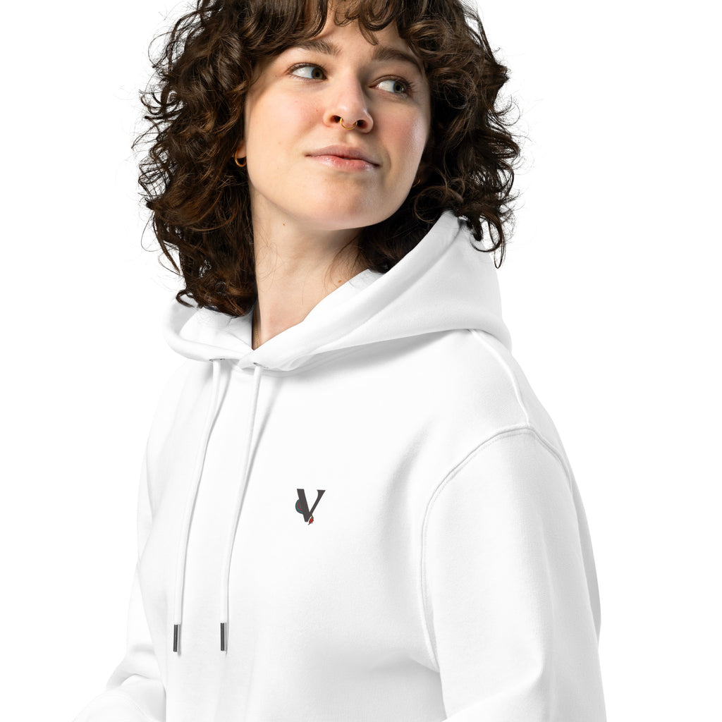 Sweat à capuche blanc épais avec poche, kangourou, finition, premium design dragon japonais
